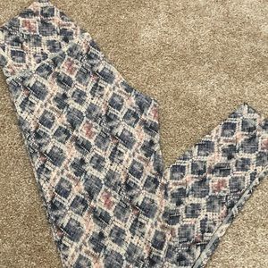 DYI Navy and Coral Snake print leggings